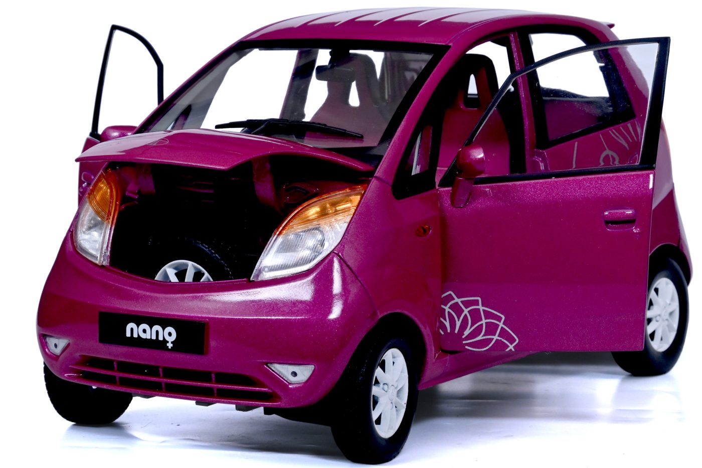 Tata Nano 1:18 Norev diecast scale model car – Official Merchandise (Purple)