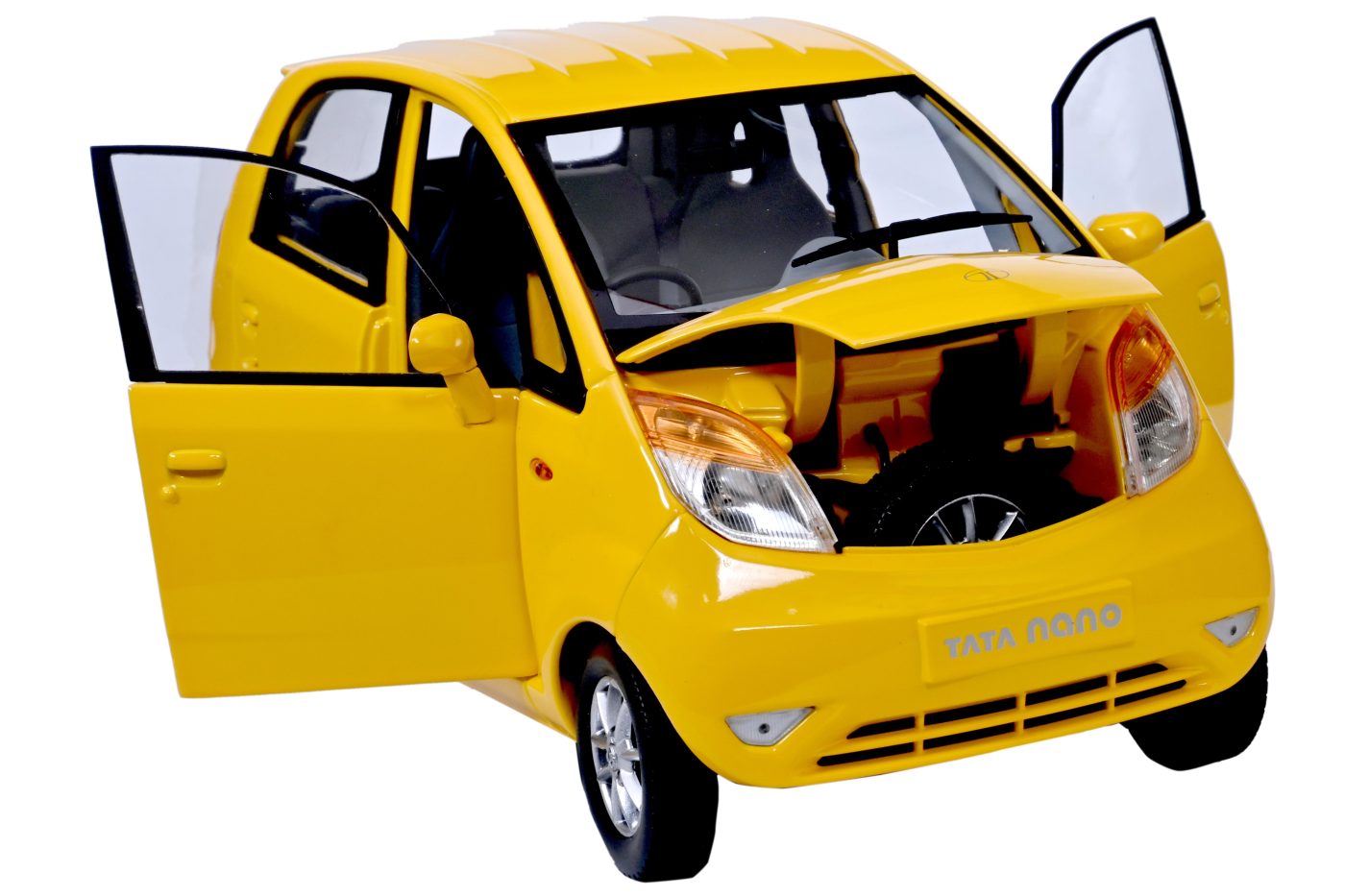 Tata Nano 1:18 Norev diecast scale model car – Official Merchandise (Yellow)